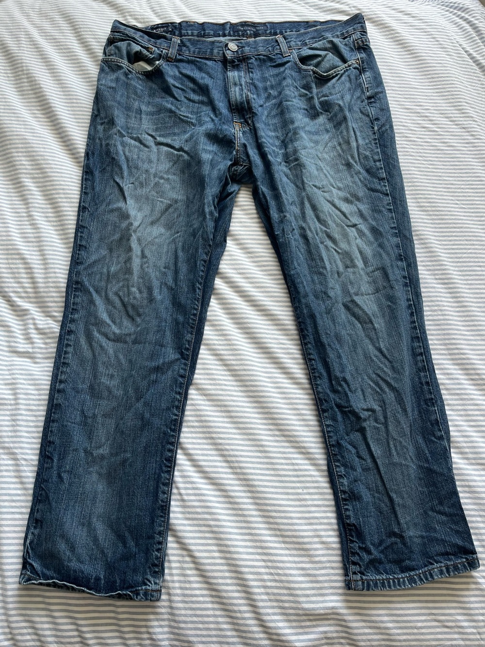 Tommy Hilfiger Straight Leg Denim Jeans - Medium Blue
